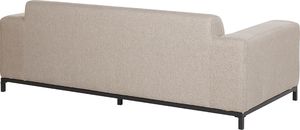 Beliani Zestaw ogrodowy tapicerowany 5-osobowy beżowy z czarnym ROVIGO 4