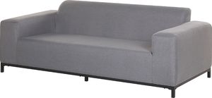 Beliani Sofa ogrodowa szara z czarnym ROVIGO 2