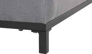 Beliani Sofa ogrodowa szara z czarnym ROVIGO 5