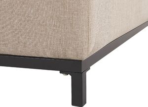 Beliani Sofa ogrodowa beżowa z czarnym ROVIGO 4