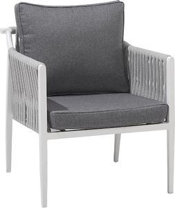 Beliani Zestaw ogrodowy 4-osobowy szary LATINA 4