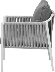 Beliani Zestaw ogrodowy 4-osobowy szary LATINA 6