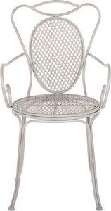 Beliani Zestaw mebli balkonowych metalowy szary CILENTO 7