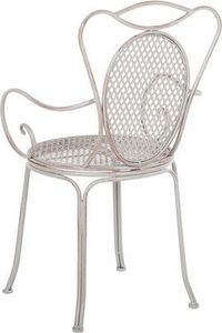 Beliani Zestaw mebli balkonowych metalowy szary CILENTO 8