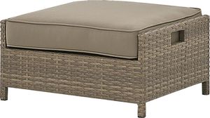 Beliani Zestaw ogrodowy rattanowy 3-osobowy brązowy BELLUNO 8