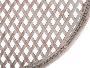 Beliani Stolik ogrodowy metalowy szary CILENTO 5