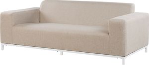 Beliani Zestaw ogrodowy tapicerowany 5-osobowy beżowy z białym ROVIGO 4