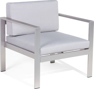 Beliani Zestaw ogrodowy 4-osobowy jasnoszary SALERNO 8