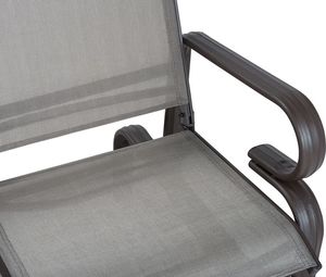 Beliani Ławka ogrodowa 114 cm bujana brązowa BORGIO 5