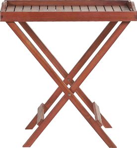 Beliani Stolik ogrodowy ciemne drewno TOSCANA (202226) 3