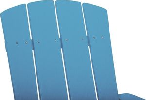 Beliani Krzesło ogrodowe turkusowe Adirondack 5