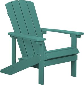 Beliani Krzesło ogrodowe zielone ADIRONDACK 1