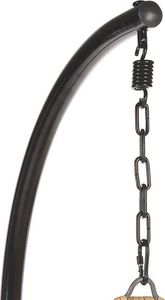 Beliani Fotel wiszący ze stojakiem rattanowy beżowy PINETO 6