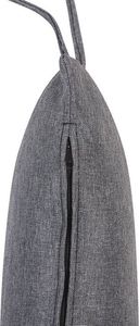 Beliani Fotel wiszący ze stojakiem rattanowy szary PINETO 8