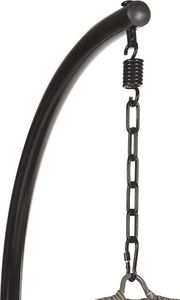 Beliani Fotel wiszący ze stojakiem rattanowy szary CASOLI (188797) 6