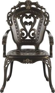 Beliani Zestaw 2 krzeseł ogrodowych brązowy SAPRI 3