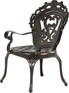 Beliani Zestaw 2 krzeseł ogrodowych brązowy SAPRI 4