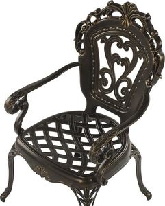 Beliani Zestaw 2 krzeseł ogrodowych brązowy SAPRI 5