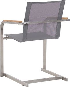 Beliani Zestaw 6 krzeseł ogrodowych szary COSOLETO (209156) 5