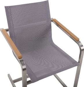 Beliani Zestaw 6 krzeseł ogrodowych szary COSOLETO (209156) 6