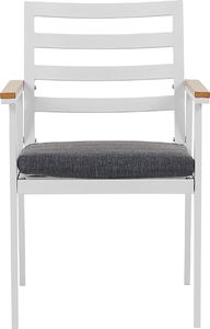 Beliani Zestaw 4 krzeseł ogrodowych biały CAVOLI 2