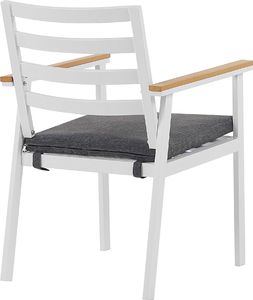 Beliani Zestaw 4 krzeseł ogrodowych biały CAVOLI 4