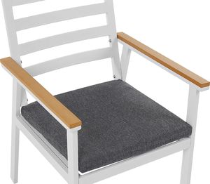 Beliani Zestaw 4 krzeseł ogrodowych biały CAVOLI 5