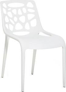 Beliani Krzesło do jadalni białe MORGAN (21643) 1
