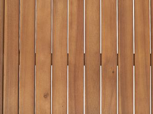 Beliani Zestaw 6 krzeseł ogrodowych drewnianych z grafitowymi poduszkami JAVA 7