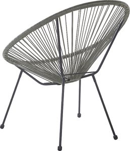 Beliani Zestaw 2 krzeseł rattanowy szary ACAPULCO II 5