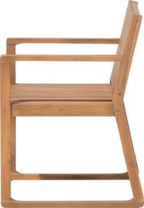 Beliani Krzesło ogrodowe drewniane SASSARI 3