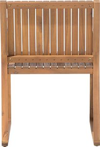 Beliani Krzesło ogrodowe drewniane SASSARI 4