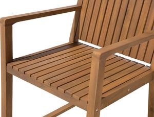 Beliani Krzesło ogrodowe drewniane SASSARI 6