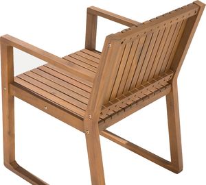 Beliani Krzesło ogrodowe drewniane SASSARI 7