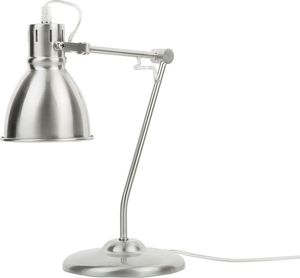 Lampa stołowa Beliani Lampa biurkowa regulowana metalowa srebrna MONSAN 1