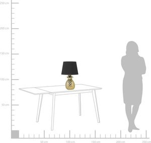 Lampa stołowa Beliani Lampa stołowa ceramiczna złota PINEAPPLE 2