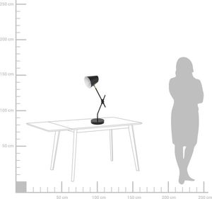 Lampka biurkowa Beliani czarna  (148525) 2