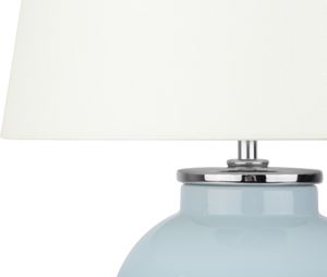 Lampa stołowa Beliani Lampka nocna ceramiczna niebieska BRENTA 2