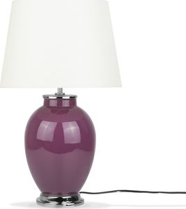 Lampa stołowa Beliani Lampka nocna ceramiczna fioletowa BRENTA 1