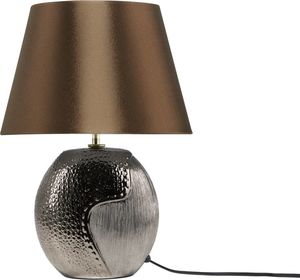 Lampa stołowa Beliani Lampka nocna ceramiczna brązowa ARGUN 1