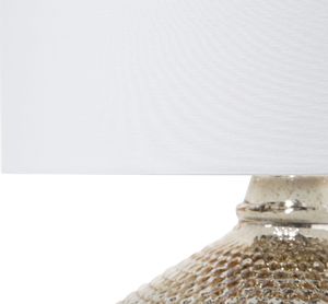 Lampa stołowa Beliani Lampa stołowa szklana złota MADON 2