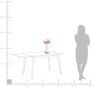 Lampa stołowa Beliani Lampa stołowa metalowa miedziana SENETTE 2