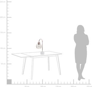 Lampa stołowa Beliani złota (83447) 2