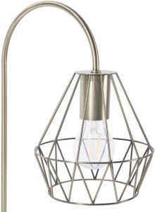 Lampa stołowa Beliani srebrna (83451) 6