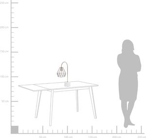 Lampka biurkowa Beliani srebrna (83451) 2