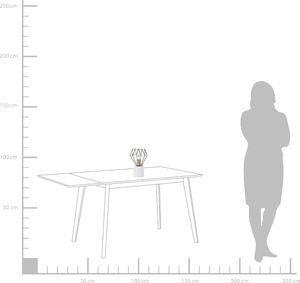 Lampa stołowa Beliani Lampka nocna metalowa złota MOONI 2