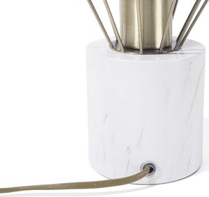 Lampa stołowa Beliani Lampka nocna metalowa złota MOONI 4