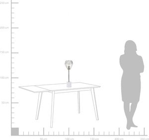 Lampa stołowa Beliani Lampa stołowa metalowa złota MOONI 2