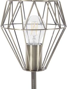 Lampa stołowa Beliani Lampa stołowa metalowa złota MOONI 3