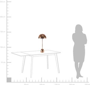 Lampa stołowa Beliani Lampa stołowa metalowa miedziana MACASIA 3